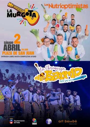 Estos dos grupos presentarán sobre el escenario sus nuevos personajes, Los nutrioptimistas y Aquí hay nivel / TA